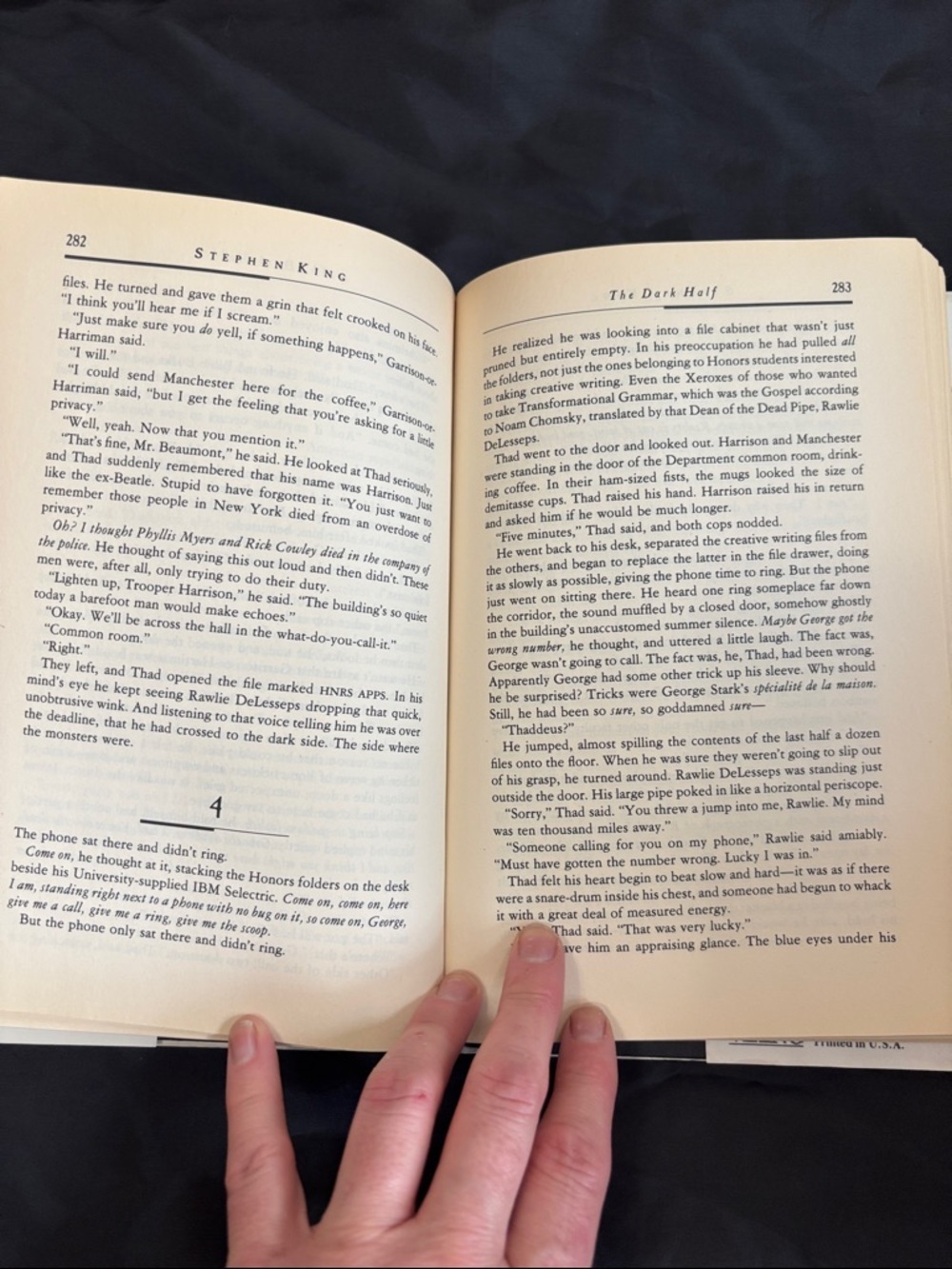 'The Dark Half by Stephen King - First Edition Hardcover 💀 - Picture 7 of 12